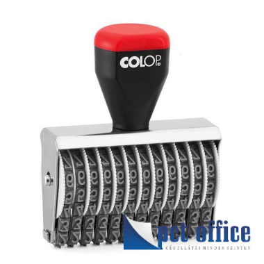 Számbélyegző szalagos, Colop 05012 5 mm magas, 12 számjegy