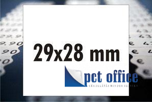 Árazószalag 29x28 mm