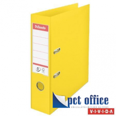 Iratrendező 75 mm A4 PP élvédő sínnel Esselte Standard Vivida citromsárga