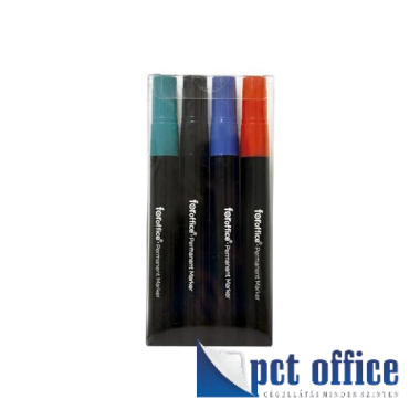 Permanent marker készlet 4 db-os Foroffice 1,5-3 mm kúpos