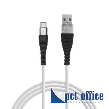 Adat és töltőkábel, 1 m Delight 2.0 USB MicroUSB szilikonos bevonat, vegyes színekben