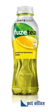 Üdítőital, szénsavmentes, 0,5 l, FuzeTea, Zero citrom DRS