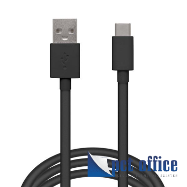 Adat és töltőkábel, 1 m Delight 2.0 USB Type-C fekete