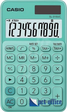 Zsebszámológép 10 számjegy Casio SL-310 UC GN Zöld