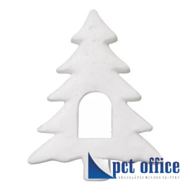 Polisztirol Fenyőfa 15,5x13 cm lyukas közepű