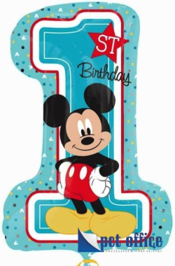 Lufi Fóliás Forma 48x71 cm Mickey Első Születésnap