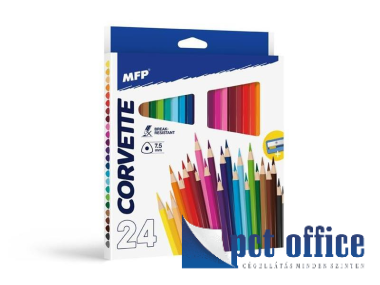 Színes Ceruza 24 db-os háromszögletű Corvette