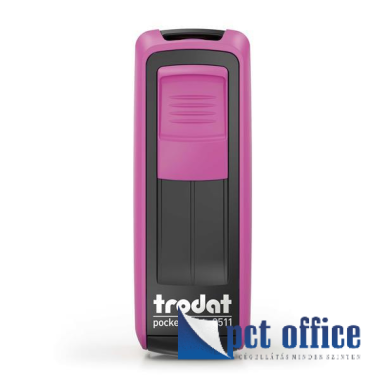Bélyegzőház Trodat 9511 zseb (38x14 mm) Rózsaszín-Fekete