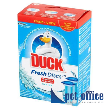 Wc tisztító öblítő korong utántöltő 2x36 ml Duck Marine