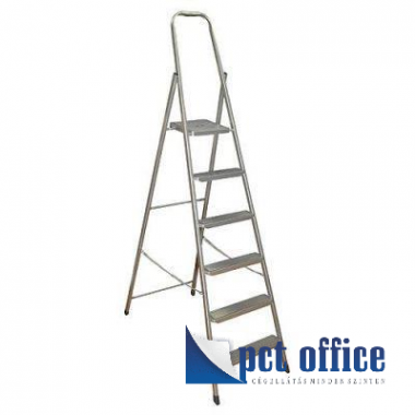 Létra/fellépő 6 lépcsőfokos alumínium EG9