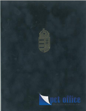 Oklevéltartó A4 Plüss címerrel