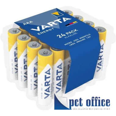 Elem, AAA mikro, 24 db, VARTA Longlife Power, tartós
