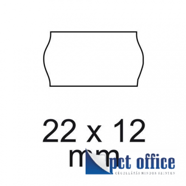 Árazószalag 22x12 mm