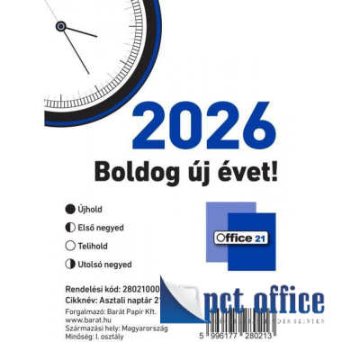 Naptár asztali TA21 2026.