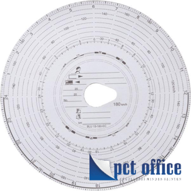 Tachográf korong papír 180 km/h 100 db 1 napos