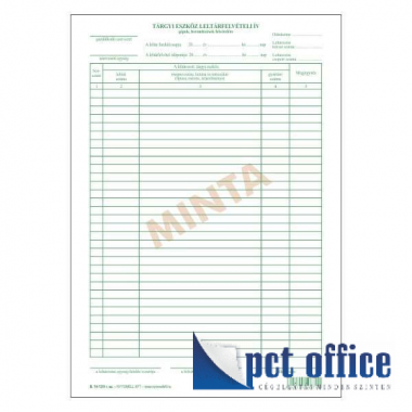 B.14-13 Tárgyi eszköz leltárfelvételi íve