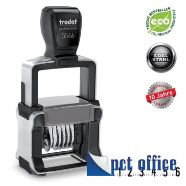 Bélyegzőház dátummal Trodat Professional, fém 5430 (4 mm)