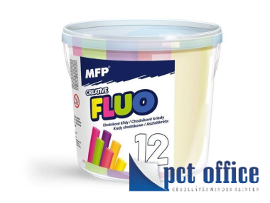 Aszfaltkréta készlet 12 db-os MFP Neon Color Vödrös