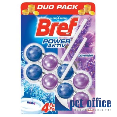 Wc tisztító golyók 2x50 gr Bref Blue Power Aktiv 4 funkciós DUO Levendula