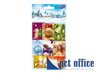 Ajándékkísérő kártya Karácsonyi MFP 50 db-os