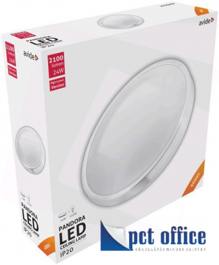 Mennyezeti Lámpa LED IP20 Avide Pandora (ALU) 24W 380x100 mm NW 4000K