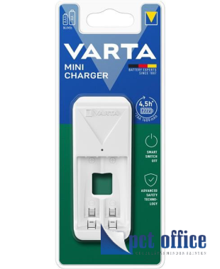 Tölthető elemtöltő, akkutöltő Varta AA ceruza/AAA mikro, üres