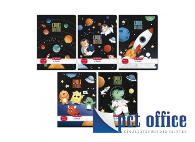 Füzet A5 Famentes tűzött kockás 32 lap Herlitz mintás 27-32