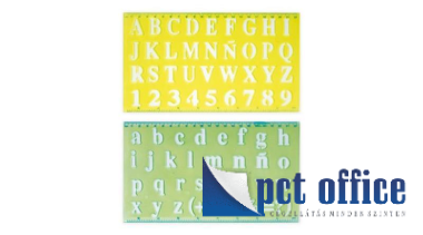 Vonalzó, műanyag sablon, betűk SchoolArt 2 db-os