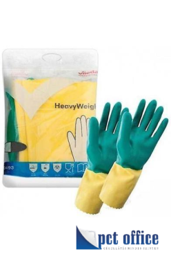 Gumikesztyű S Vileda Heavyweight Latex, kék