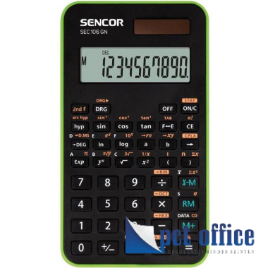 Számológép tudományos 56 funkció Sencor SEC 106 GN, zöld
