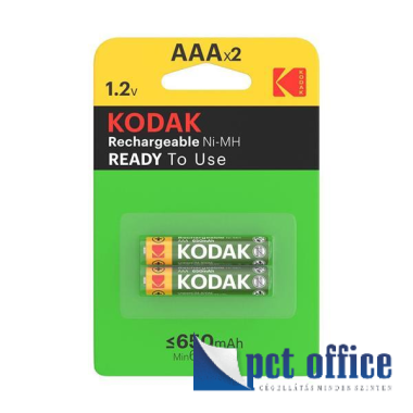 Tölthető elem, akku AAA mikro 2x650 mAh Kodak