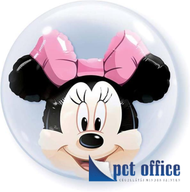 Lufi Double Bubble 24 inch-es Disney Minnie Mouse - Minnie Mouse Fej