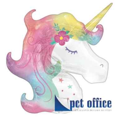 Lufi Fóliás Forma 83 cm Unikornis fej