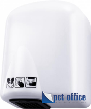 Kézszárító elektromos, infrás, műanyag, fehér 1650W