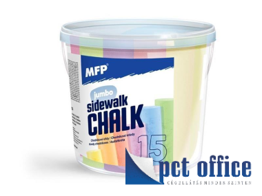 Aszfaltkréta készlet 15 db-os MFP Color Vödrös