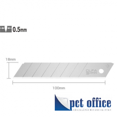 Univerzális kés/vágókés penge Nagy 18 mm Olfa LB-10