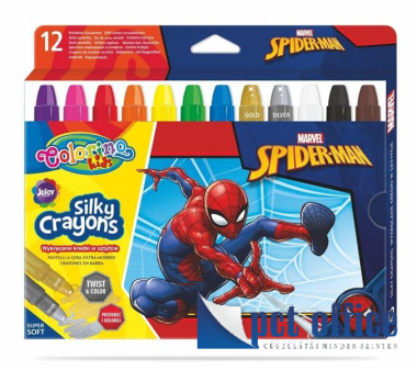 Zsírkréta 12 db-os Colorino Disney Spiderman Wax
