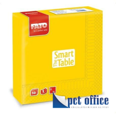 Szalvéta 2 rétegű 50db 33x33 cm FATO napsárga