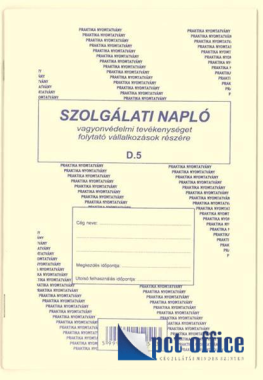 D.5 Szolgálati napló