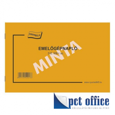 D.E.938 Emelőgépnapló A5