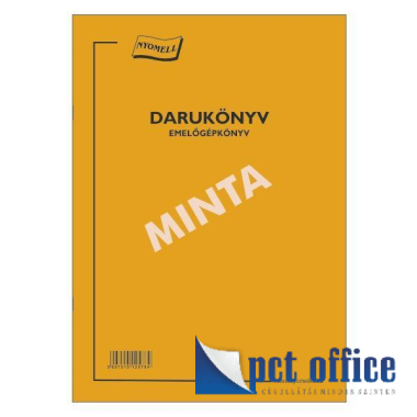 Darukönyv/emelőgépkönyv A4
