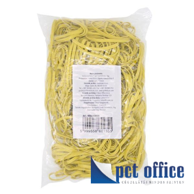 Postázó gumigyűrű, sárga 63,5 mm x 5 mm