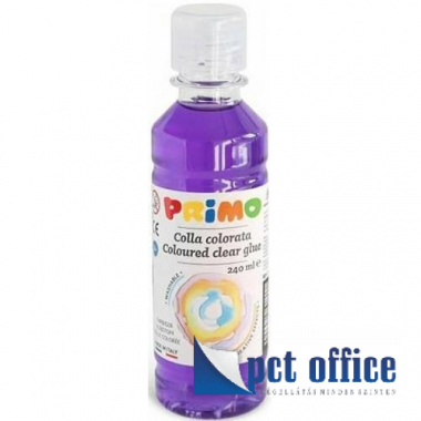 Ragasztó folyékony, vízbázisú, átlátszó lila 240 ml Primo CMP
