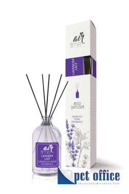 Légfrissítő Air Time Reed Diffuser fapálcikás 50 ml Lavender