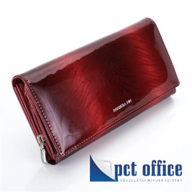 Pénztárca lakkbőr cipzáras FF 106 Patrizia