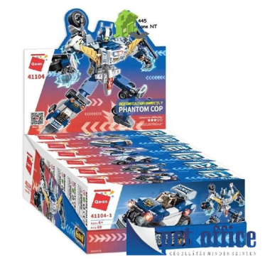 Építőkocka QMAN: 6in1 Rendőrrobot
