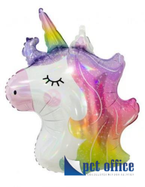Lufi Fóliás Forma 60 cm Unikornis fej