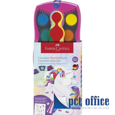 Vízfesték 12 db-os Faber Castell Unicorn, összeilleszthető