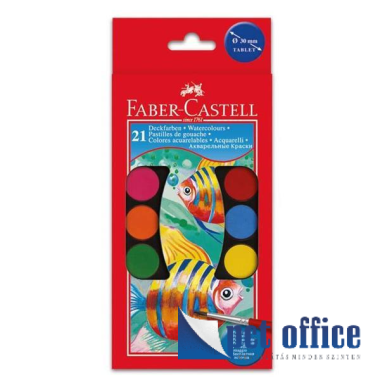 Vízfesték 21 db-os 30 mm Faber Castell nagy