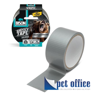 Ragasztószalag szövetszalag 48 mm x 10 m Bison Grizzly szürke